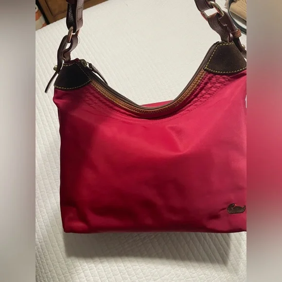 Dooney & Bourke Crimson Shoulder Bag with Brown Strap - Picture 2 of 16